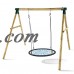 Kids Adult Swing Kit Outdoor Hanging Net Swing Kit Steel Frame Yard STDTE   